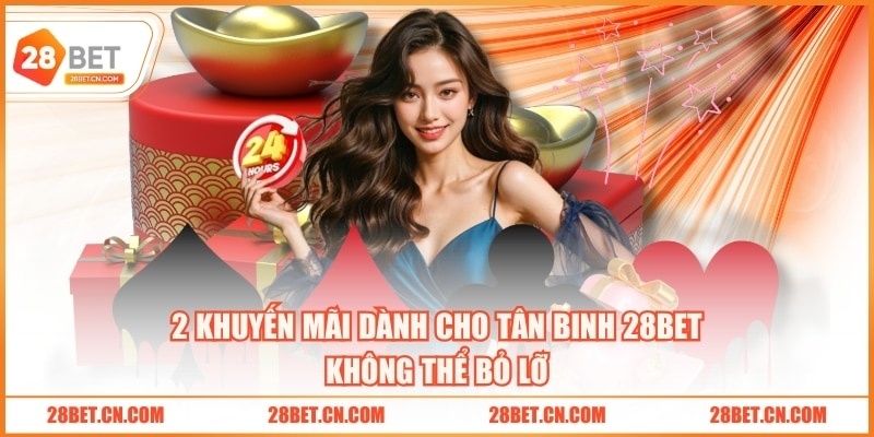 2 khuyến mãi dành cho tân binh 28BET không thể bỏ lỡ